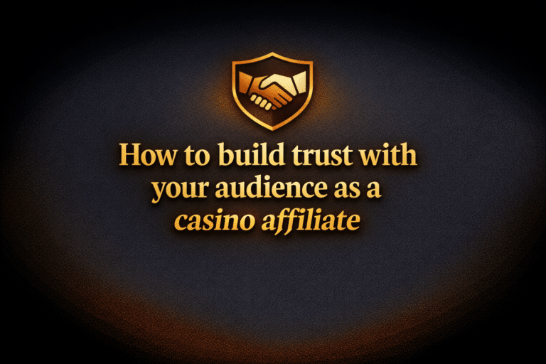 How to build trust with your audience as a casino affiliate
