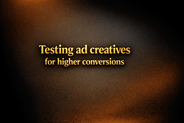 Testing ad creatives for higher conversions