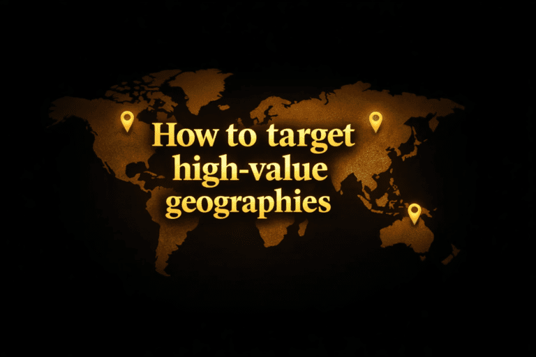 How to target high-value geographies