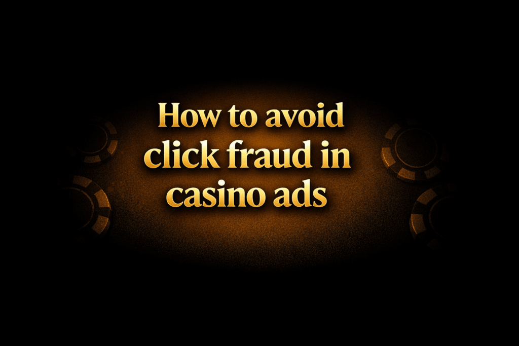 How to avoid click fraud in casino ads