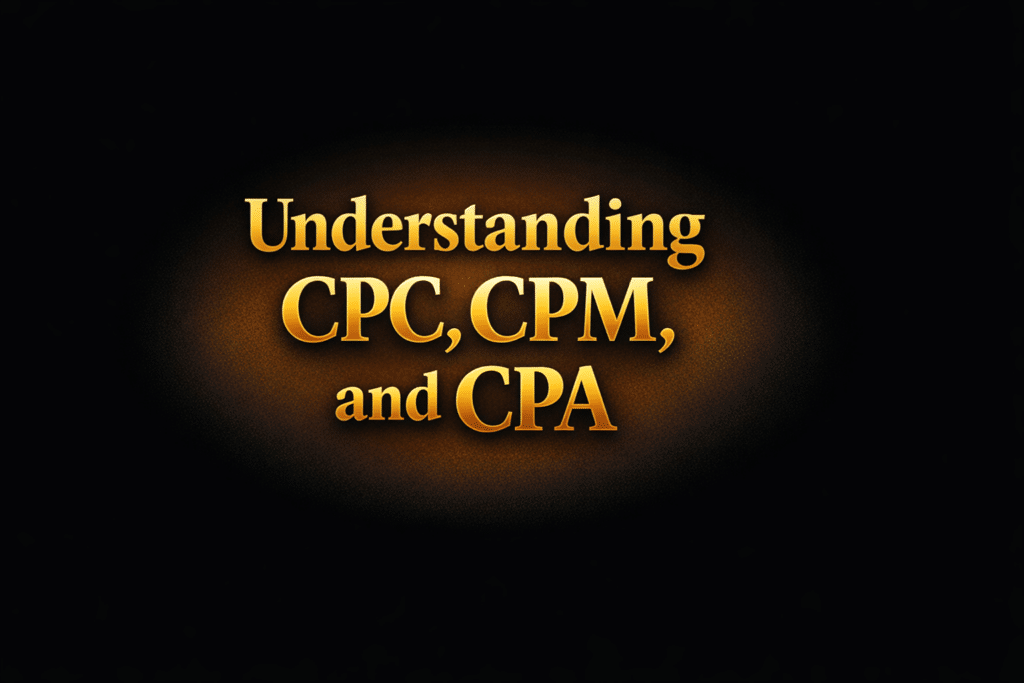 Understanding CPC, CPM, and CPA
