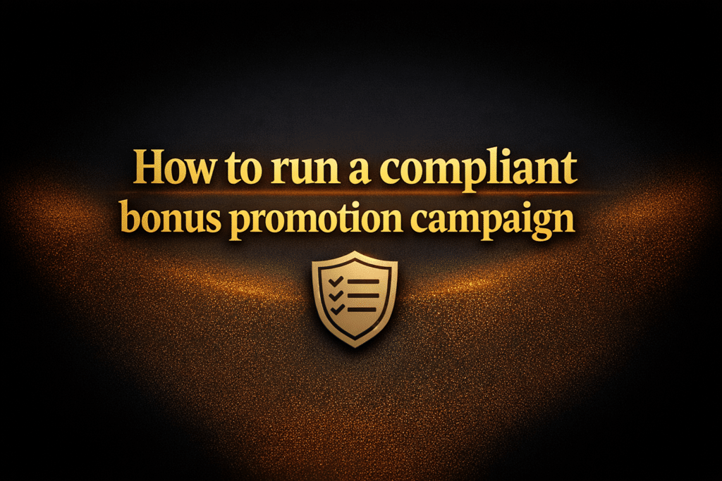 How to run a compliant bonus promotion campaign