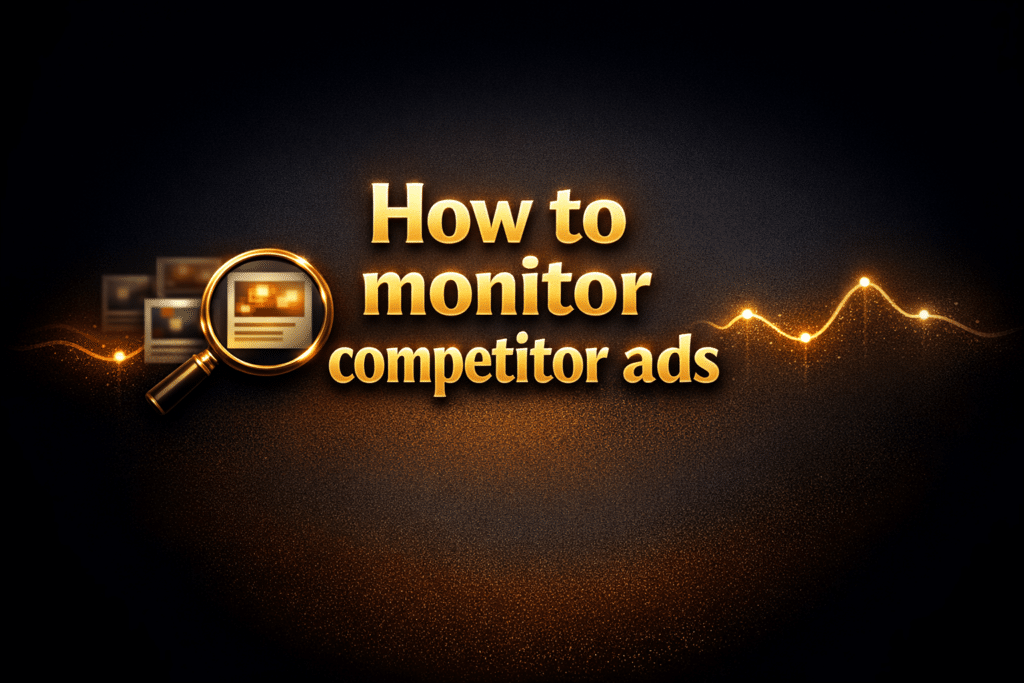 How to monitor competitor ads
