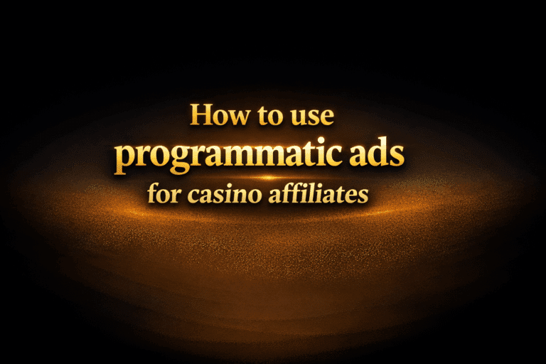 How to use programmatic ads for casino affiliates
