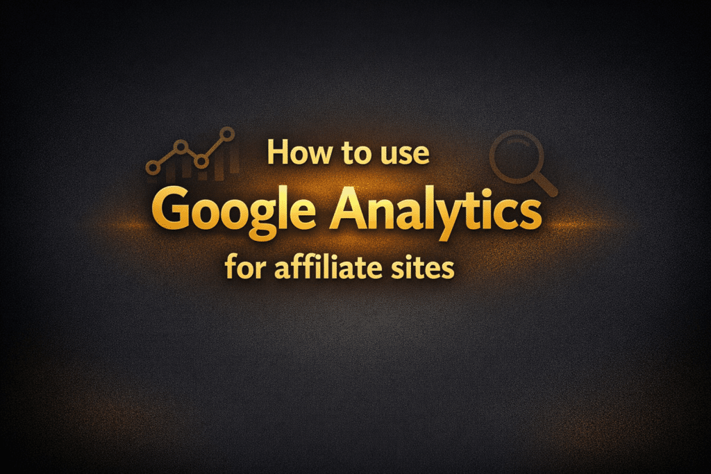 How to use Google Analytics for affiliate sites