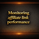 Monitoring affiliate link performance