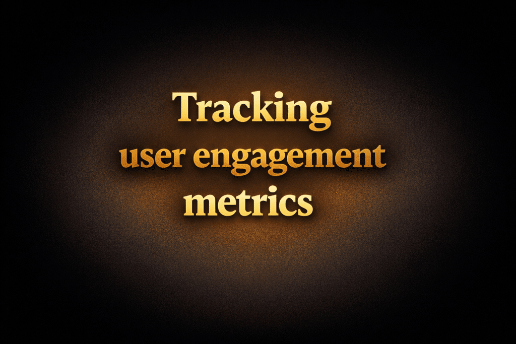 Tracking user engagement metrics