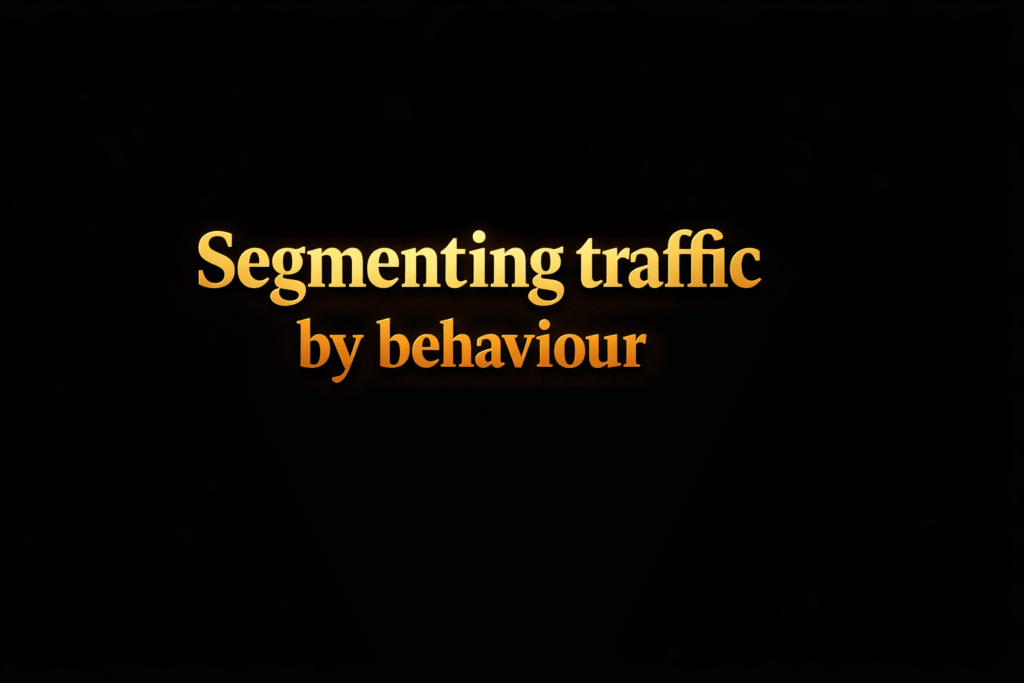 Segmenting traffic by behaviour