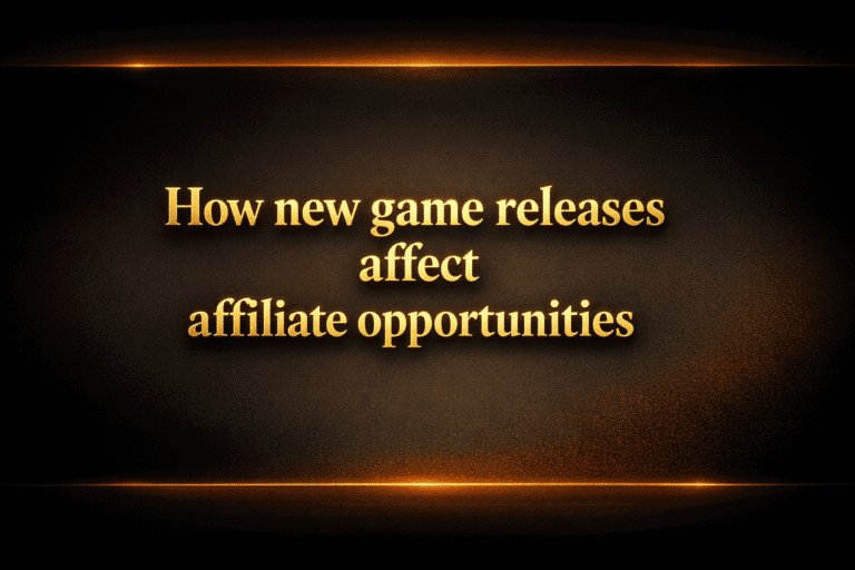 How new game releases affect affiliate opportunities
