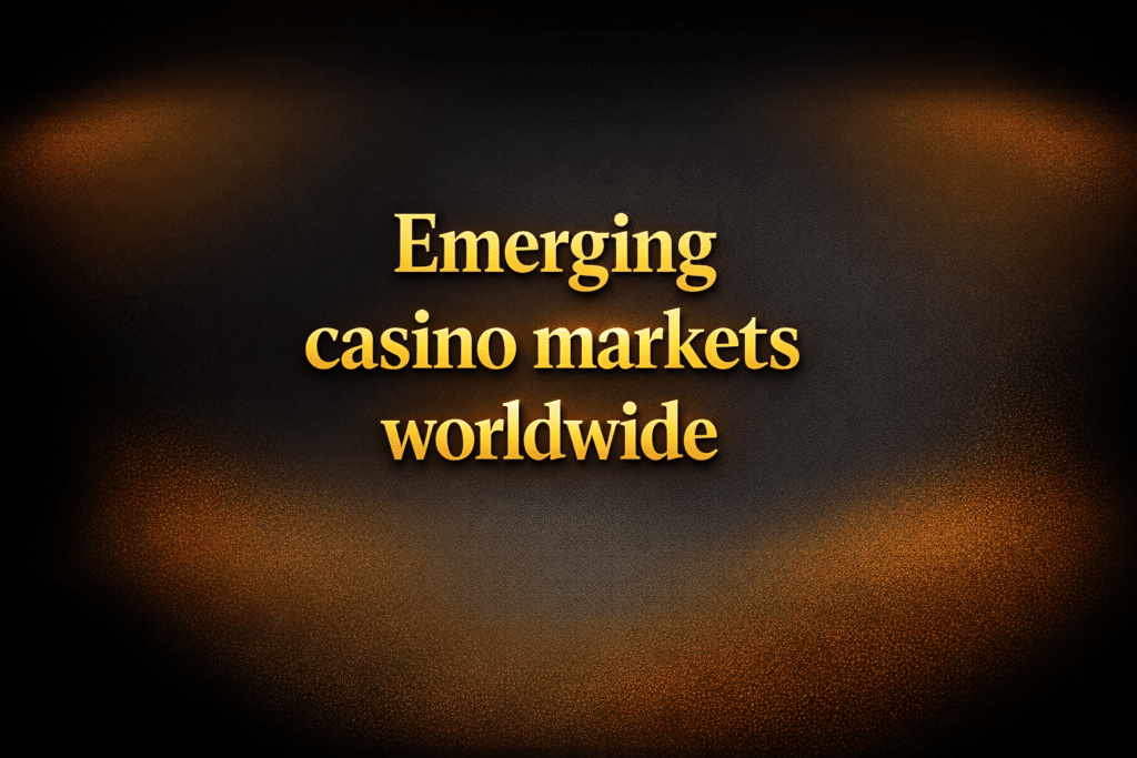 Emerging casino markets worldwide