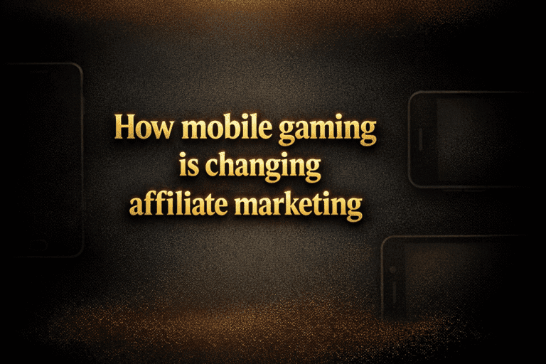How mobile gaming is changing affiliate marketing
