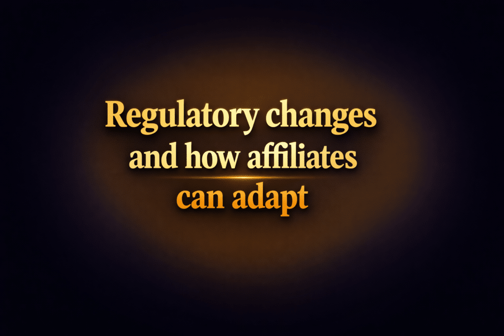 Regulatory changes and how affiliates can adapt