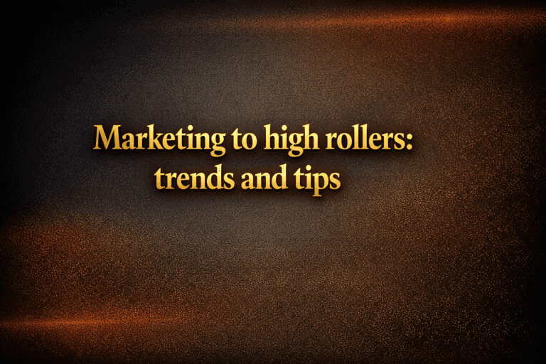 Marketing to high rollers: trends and tips