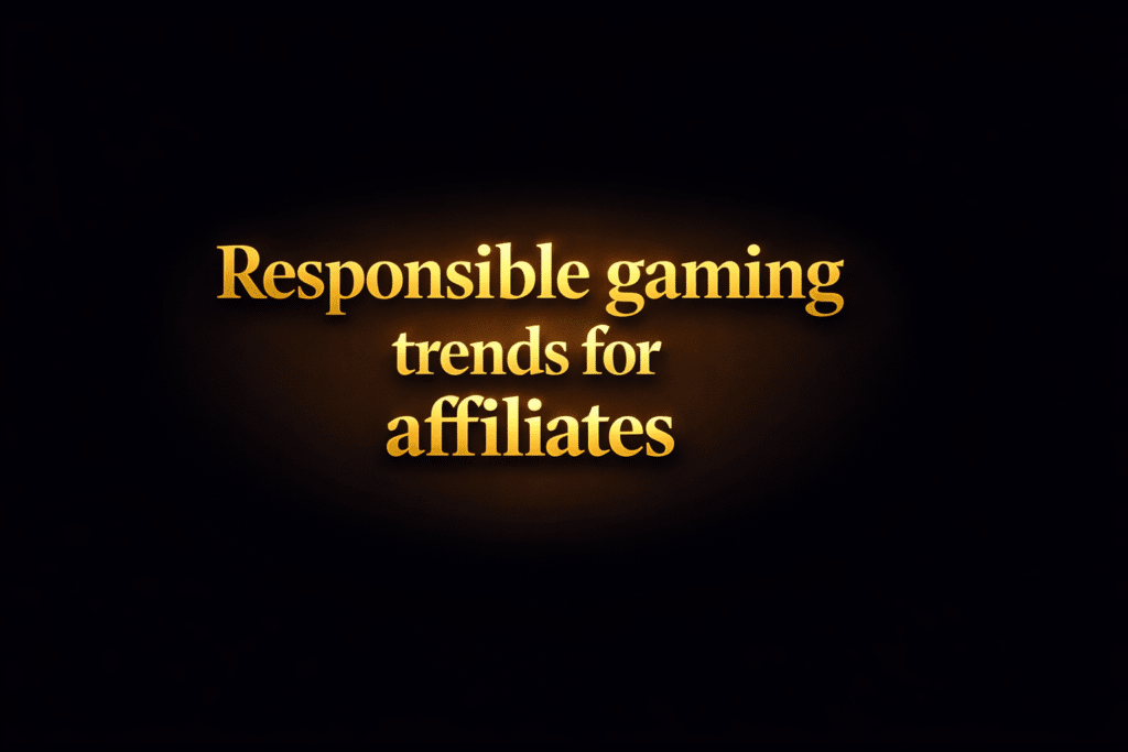 Responsible gaming trends for affiliates
