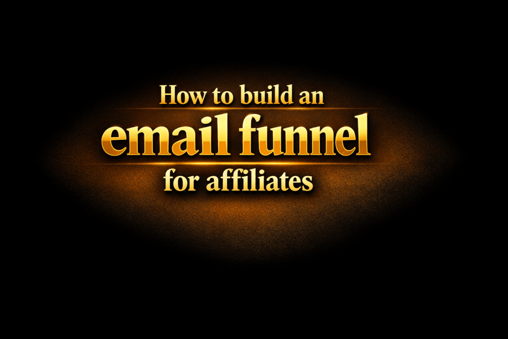 How to build an email funnel for affiliates