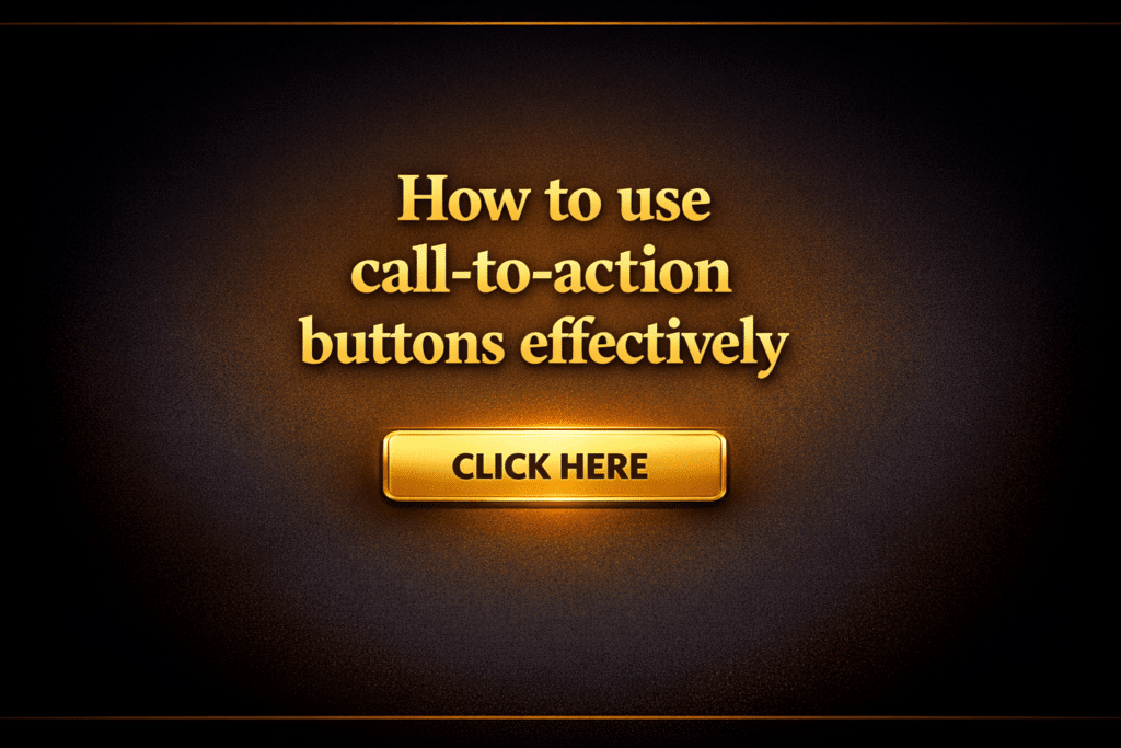 How to use call-to-action buttons effectively
