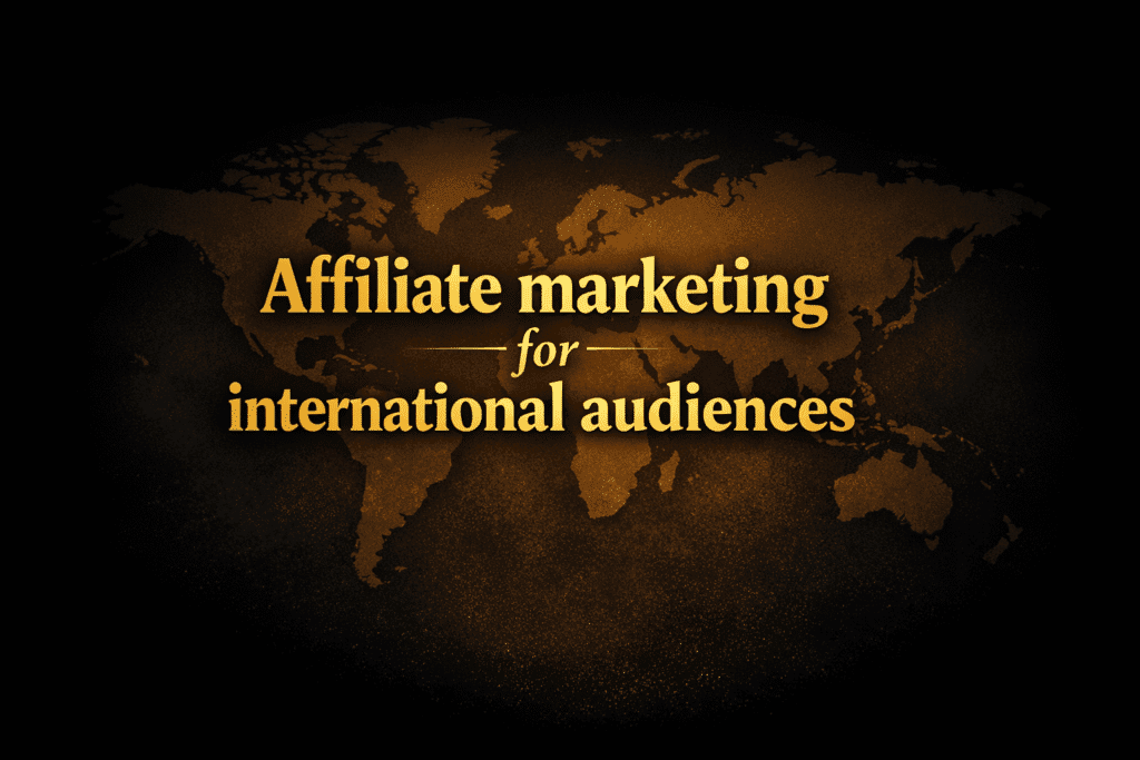 Affiliate marketing for international audiences