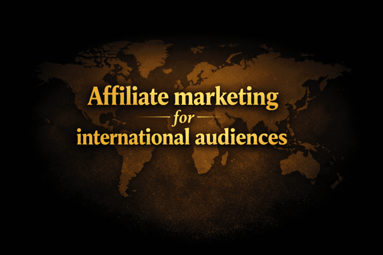 Affiliate marketing for international audiences