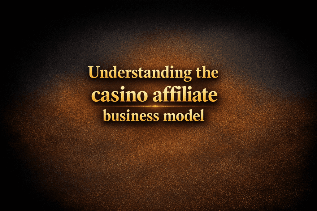 Understanding the casino affiliate business model