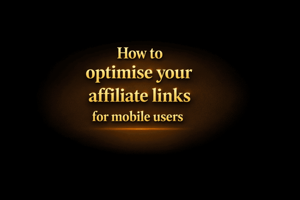How to optimise your affiliate links for mobile users