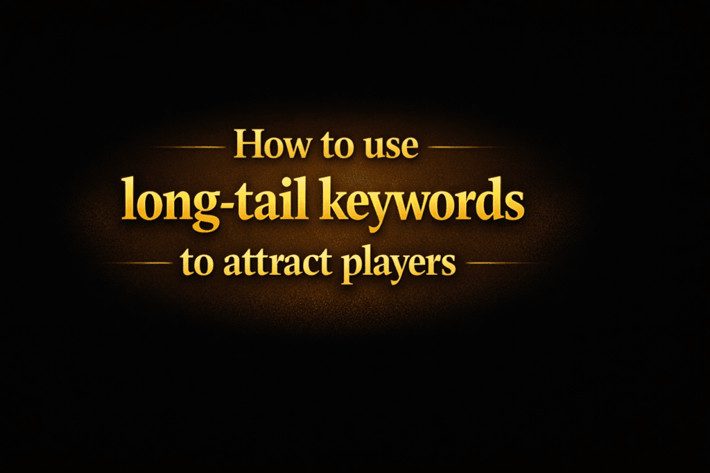 How to use long-tail keywords to attract players