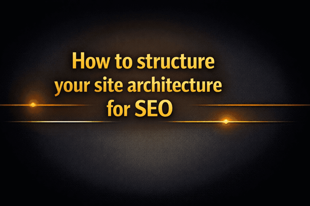 How to structure your site architecture for SEO