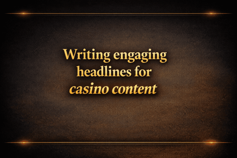 Writing engaging headlines for casino content