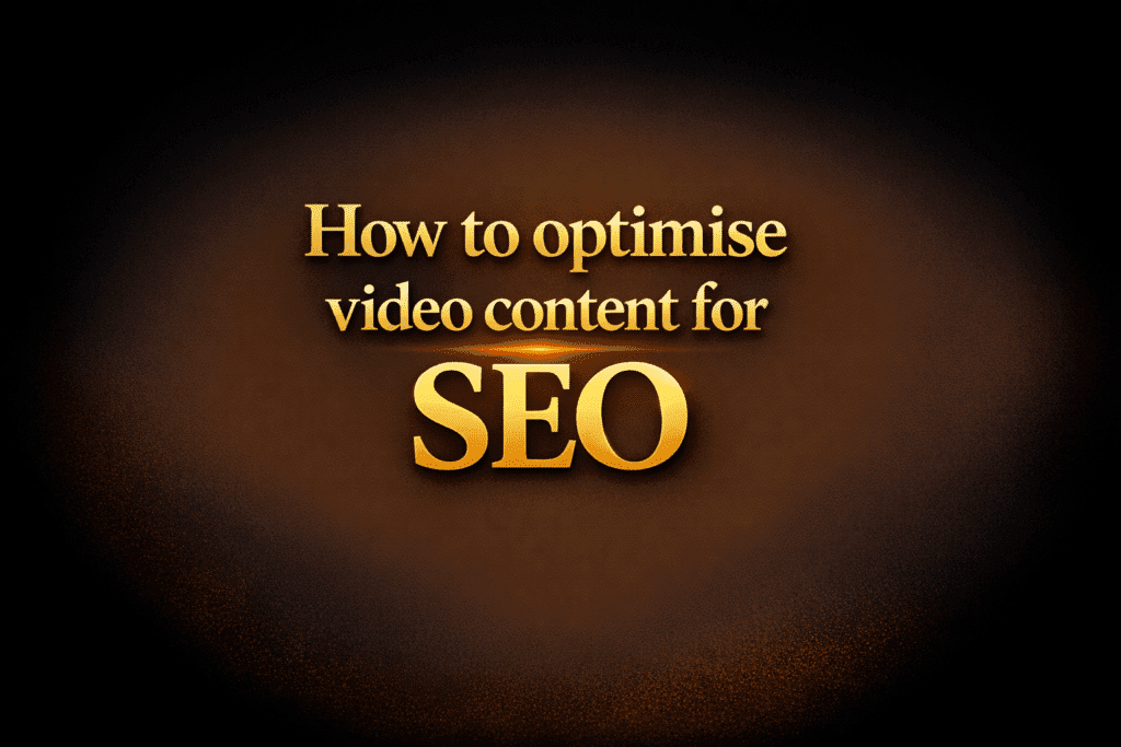 How to optimise video content for SEO