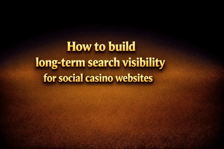 SEO analytics and content planning workspace for social casino affiliate publishing