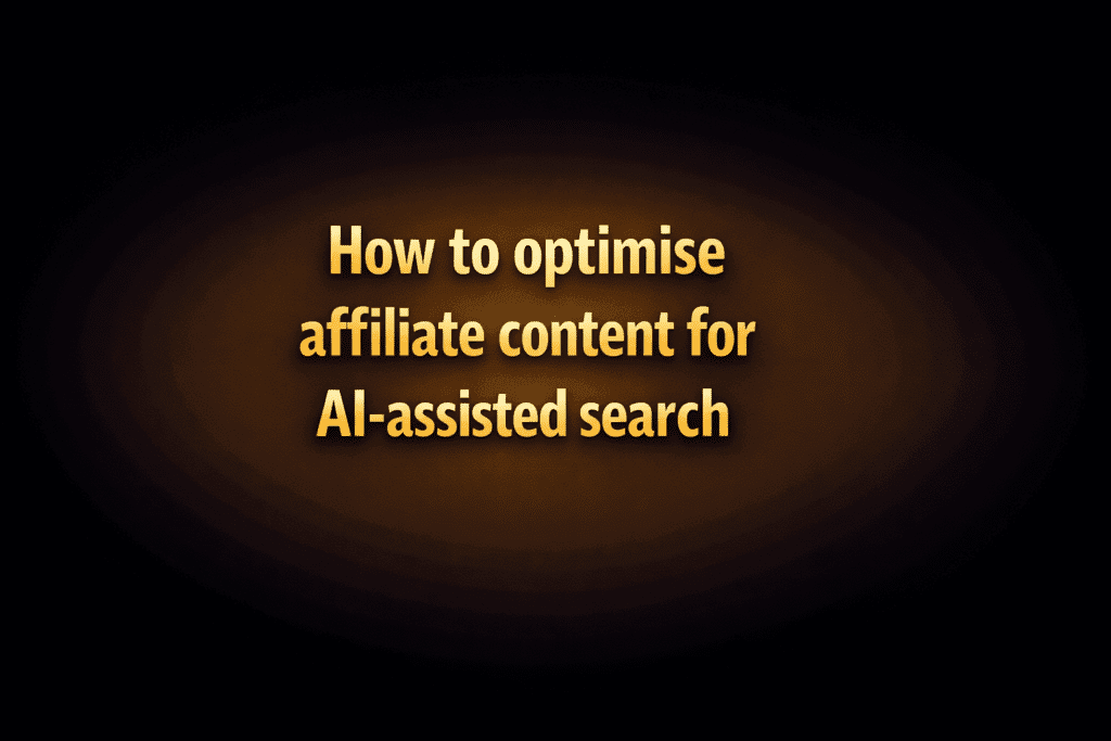 Affiliate SEO team reviewing content structure and AI search visibility dashboards