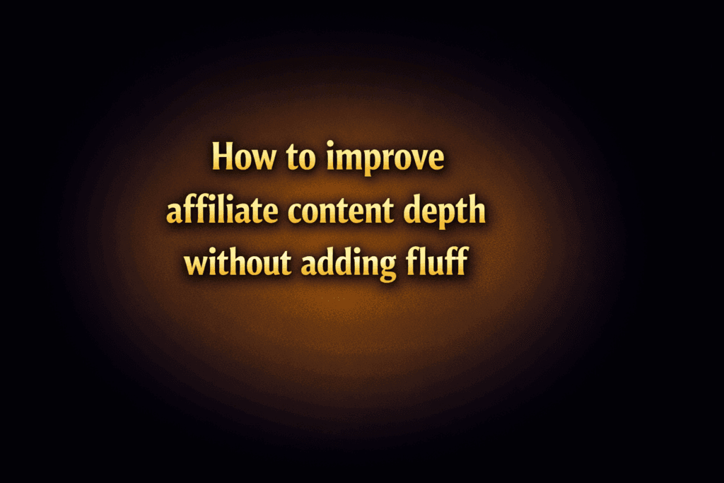 Affiliate content editor reviewing SEO depth and compliance criteria on a dashboard