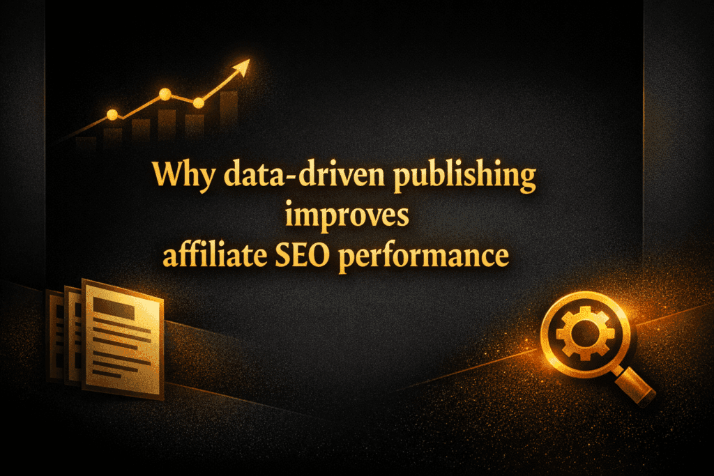 Why data-driven publishing improves affiliate SEO performance