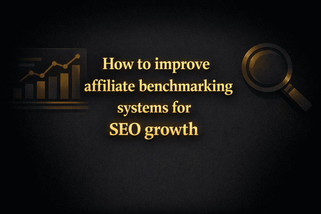 How to improve affiliate benchmarking systems for SEO growth