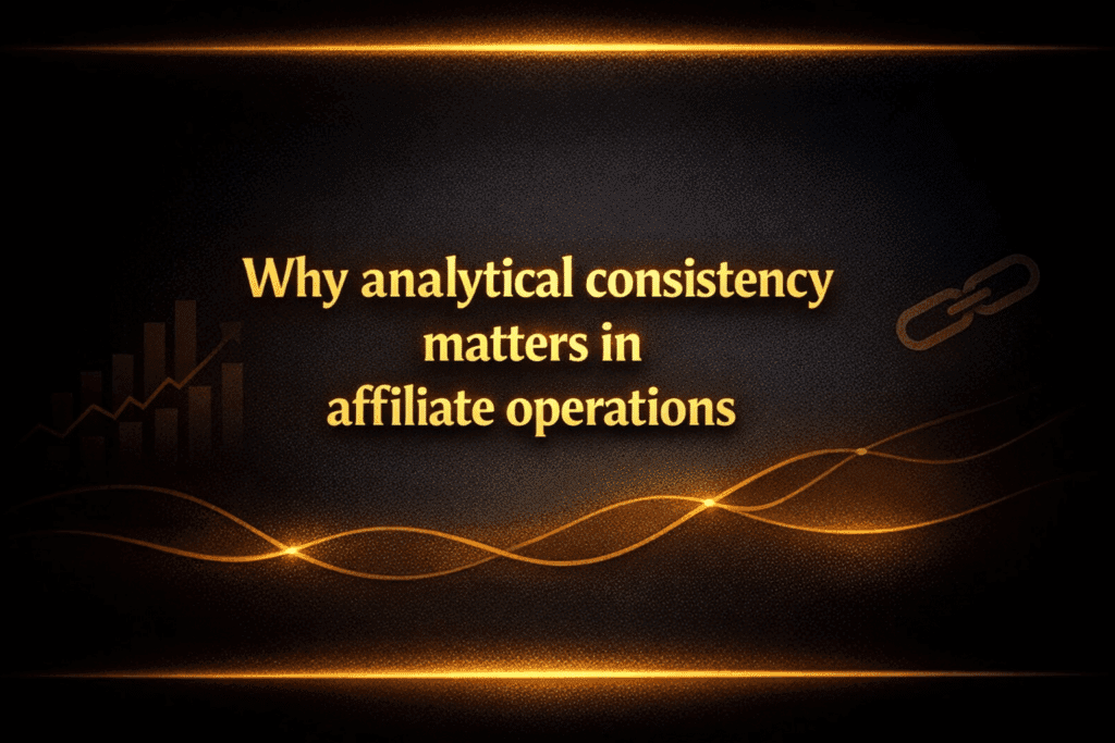 Why analytical consistency matters in affiliate operations