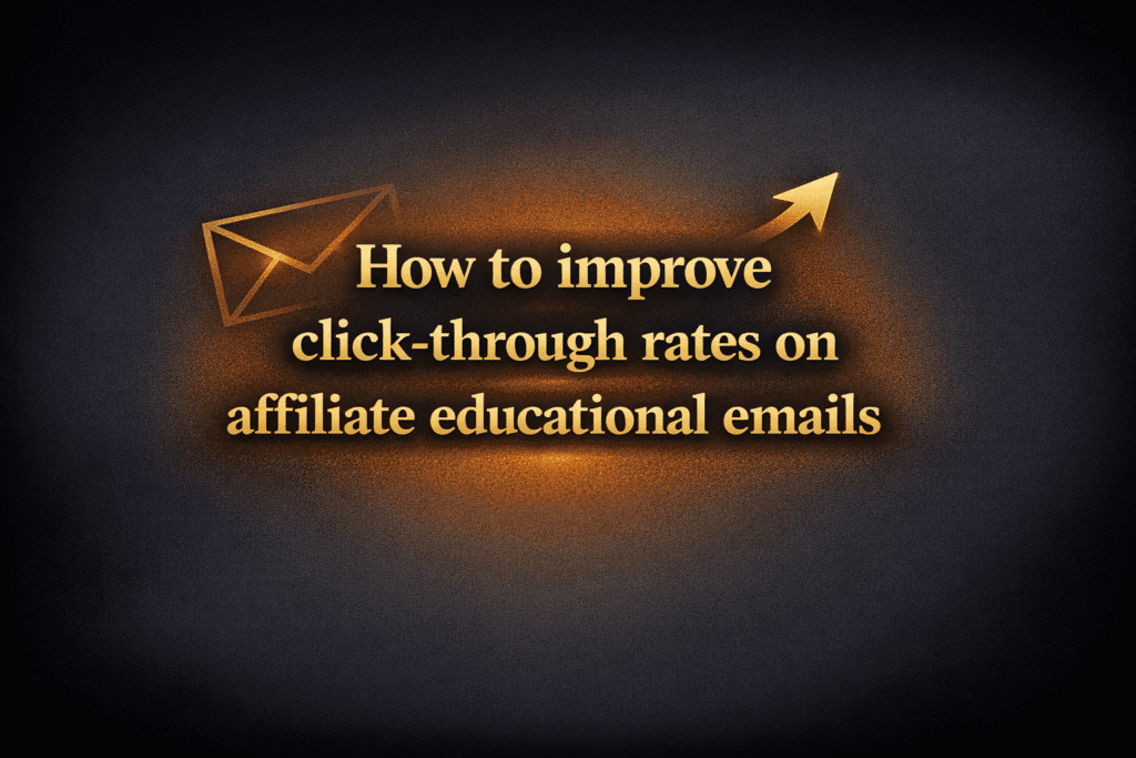 How to improve click-through rates on affiliate educational emails