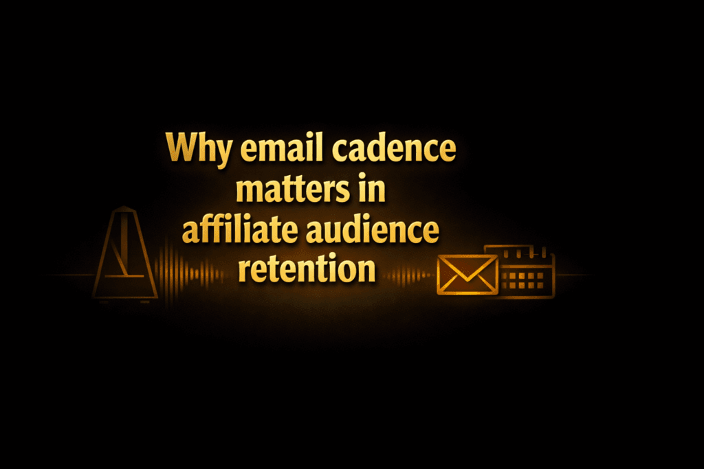 Why email cadence matters in affiliate audience retention