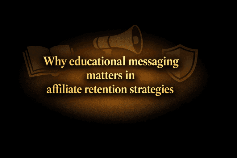 Why educational messaging matters in affiliate retention strategies