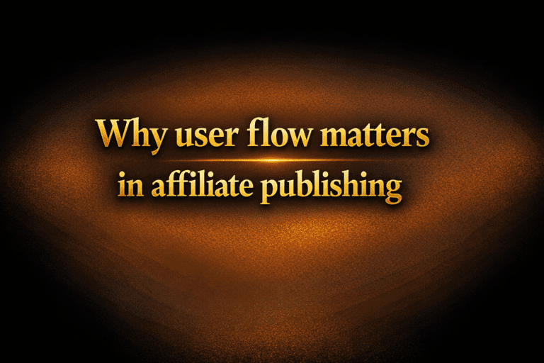 Why user flow matters in affiliate publishing