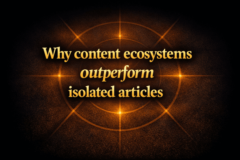 Why content ecosystems outperform isolated articles