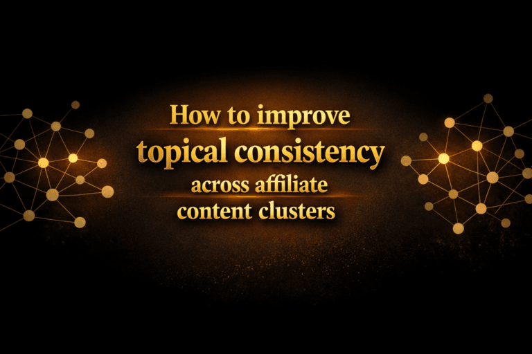 How to improve topical consistency across affiliate content clusters