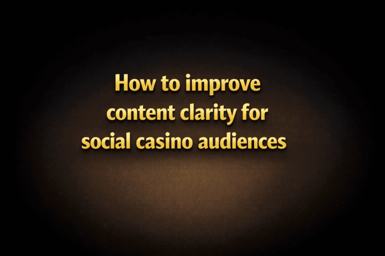 Editorial team reviewing content clarity, SEO notes, and compliance guidance for social casino affiliate content