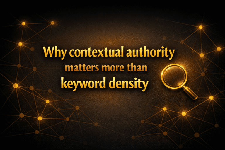 Why contextual authority matters more than keyword density