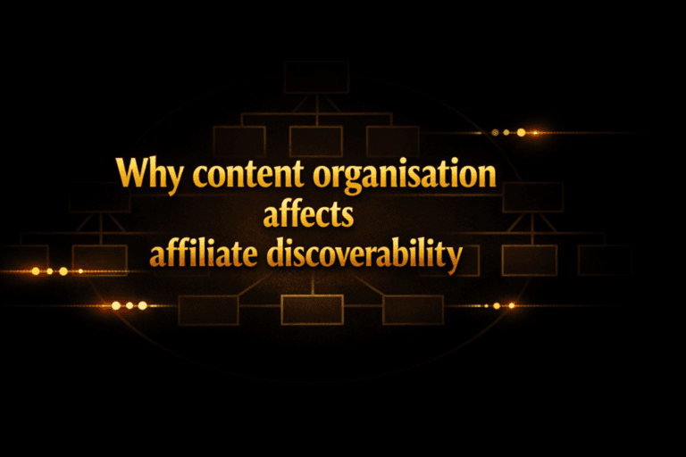 Why content organisation affects affiliate discoverability