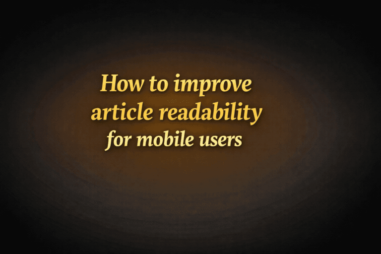 Editorial team reviewing mobile article readability and content performance on phones and a laptop