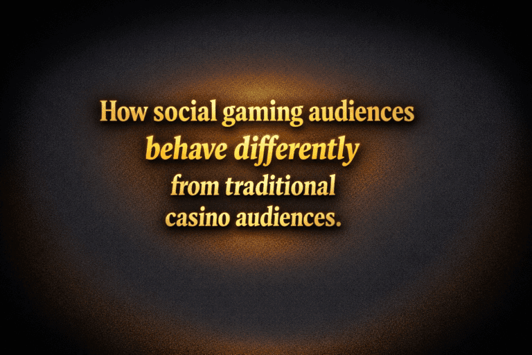 How social gaming audiences behave differently from traditional casino audiences