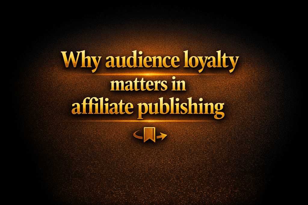 Why audience loyalty matters in affiliate publishing