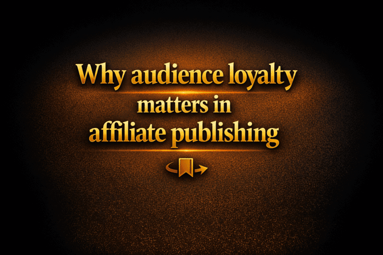 Why audience loyalty matters in affiliate publishing