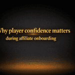 Why player confidence matters during affiliate onboarding