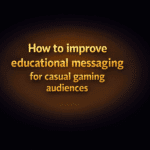 How to improve educational messaging for casual gaming audiences