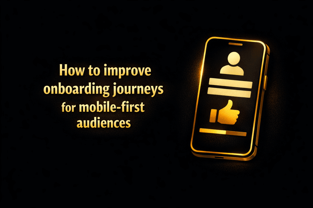 How to improve onboarding journeys for mobile-first audiences